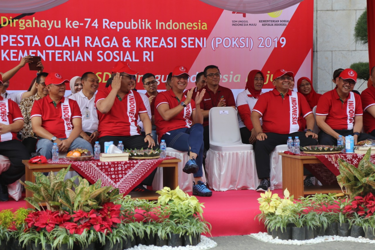 Ministry of Social Affairs' Sports and Arts Festival Welcomes the 74th Anniversary of Indonesian Independence