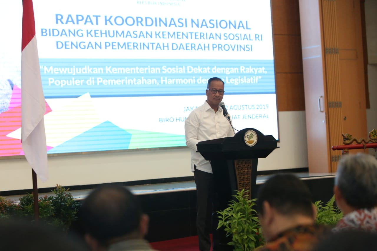 Mensos Hadiri Rapat Koordinasi Nasional Bidang Kehumasan 2019