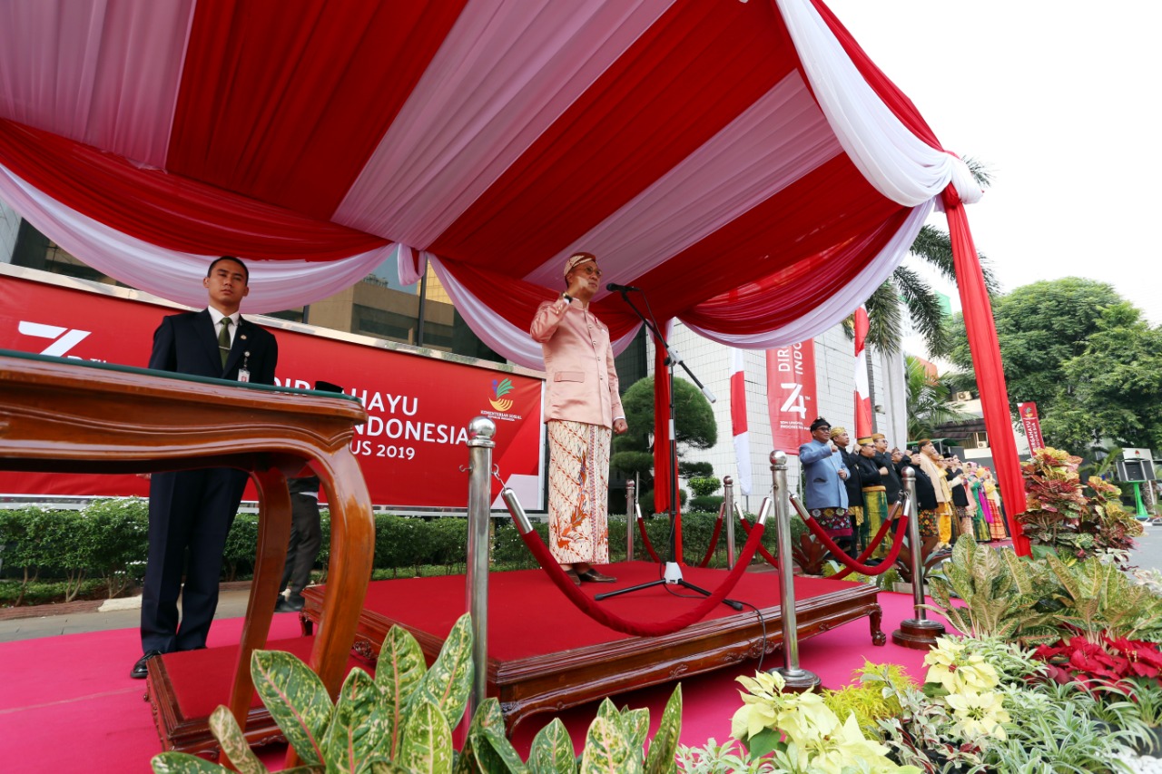 Republic of Indonesia 74th Anniversary Ceremony at the Ministry of Social Affairs