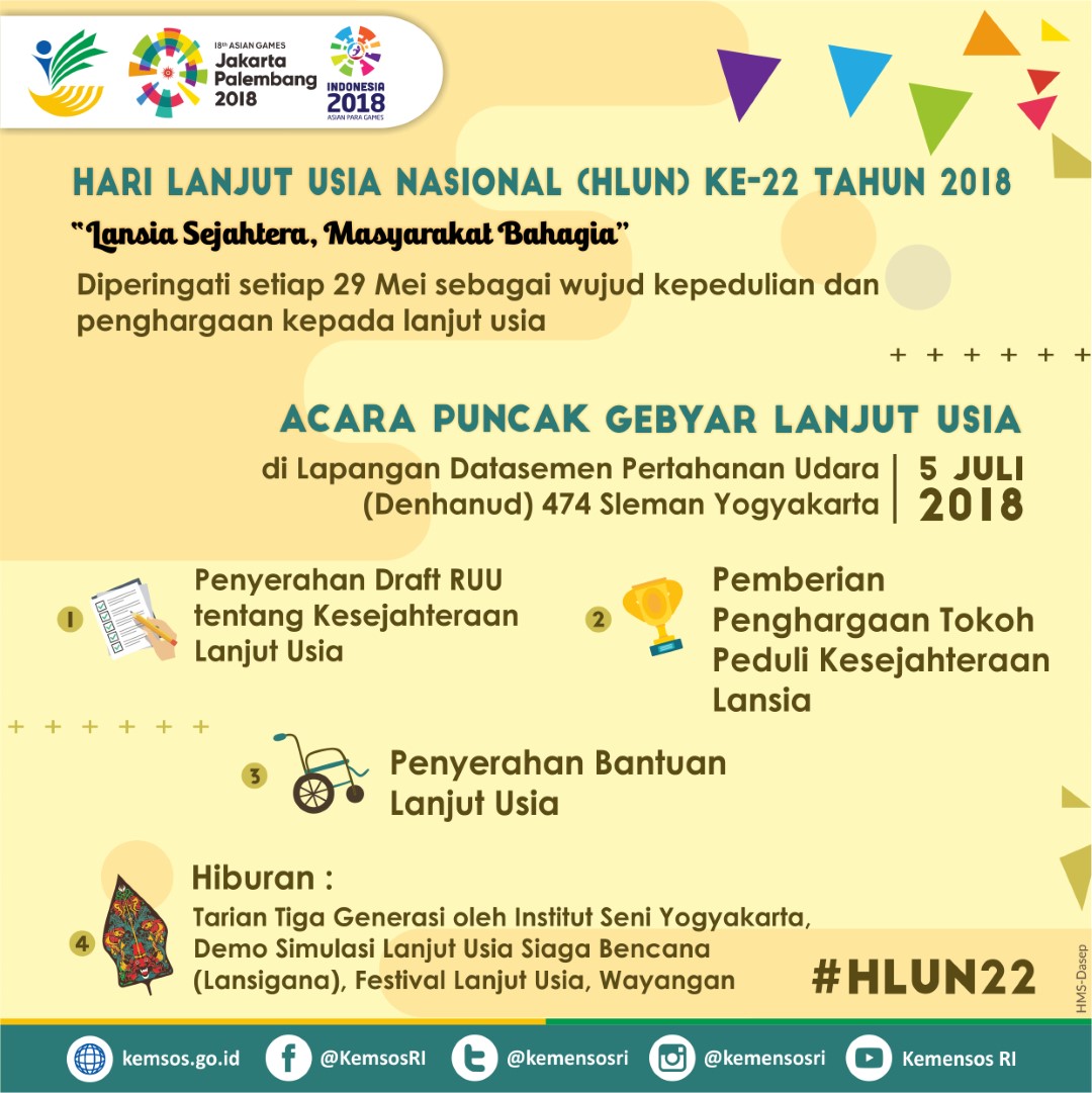 Acara Puncak Gebyar Lanjut Usia 2018