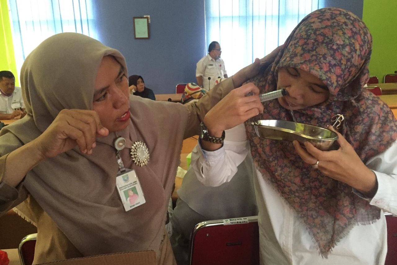 Dharma Wanita BRSAMPK "Alyatama" Gandeng Puskesmas Talang Bakung