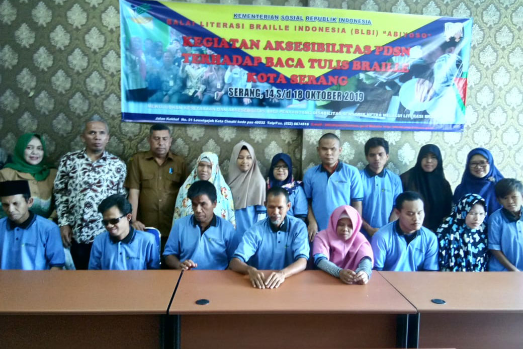 "Abiyoso" Indonesian Braille Literacy Center (BLBI) Conducted Technical Guidance on Reading and Writing Braille Letters