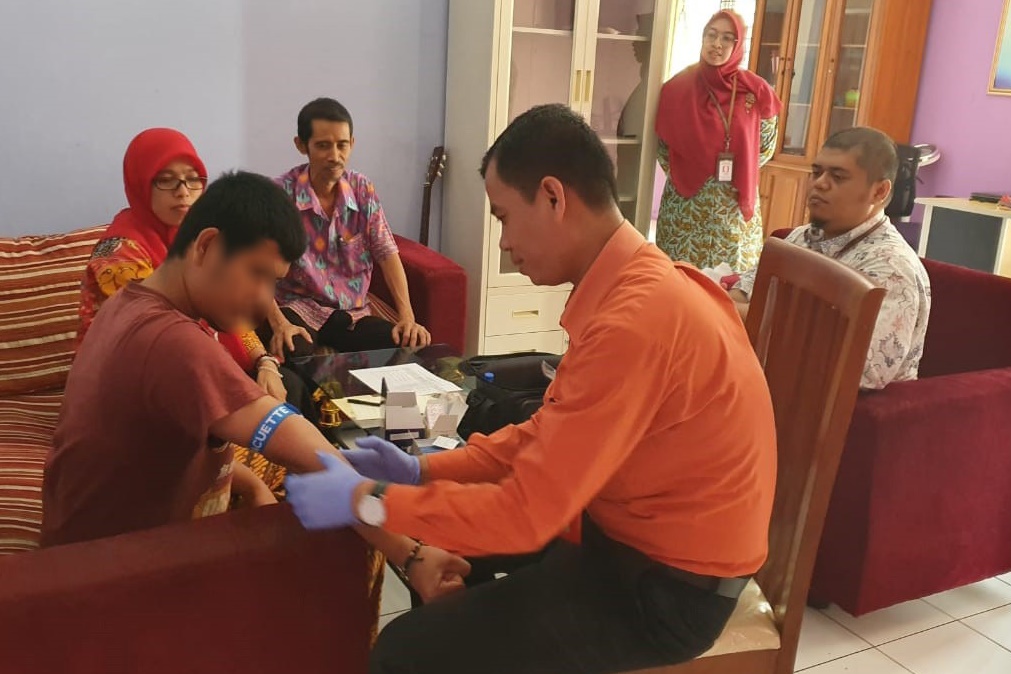 BRSKPN "Bambu Apus" Conducts HIV Test for Social Welfare Service Recipients