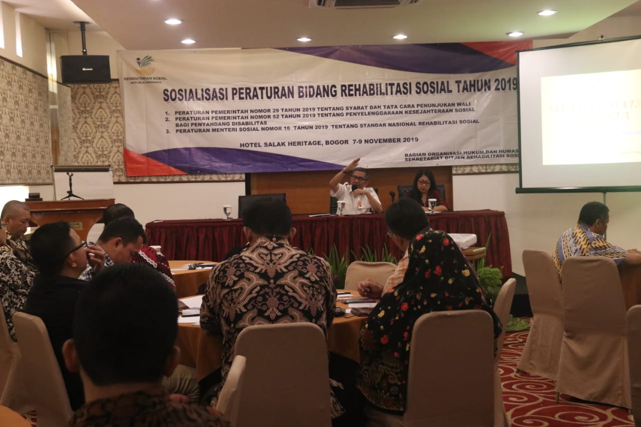 Ditjen Rehsos Sosialisasikan Peraturan Bidang Rehsos pada Pemerintah Pusat dan Daerah