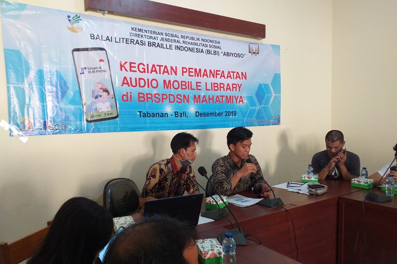 BLBI “Abiyoso" Lakukan Pendampingan Penggunaan Aplikasi Audio