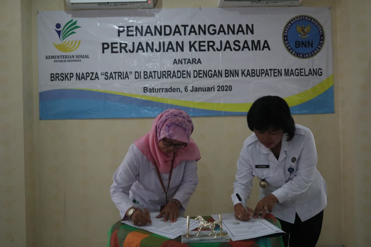 BRSKPN "Satria" Baturraden Jalin Kerjasama dengan BNN Kabupaten Magelang