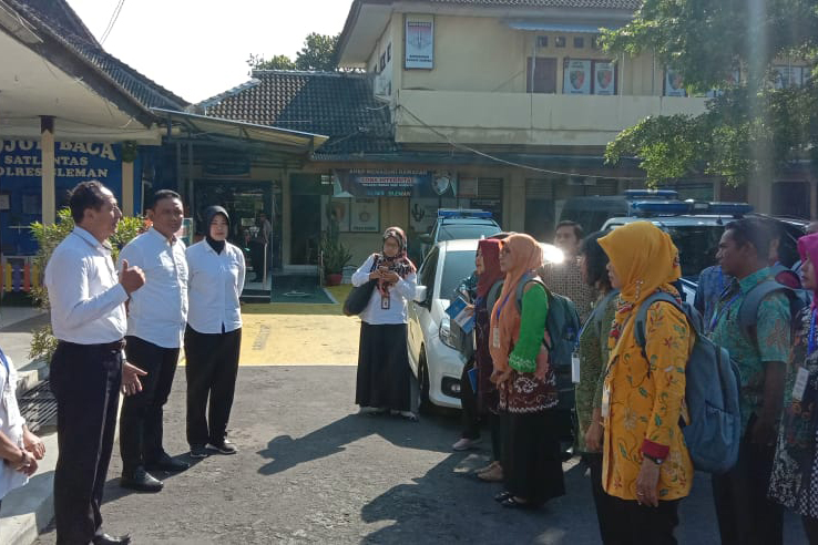 Peksos ABH Datangi Polres Sleman