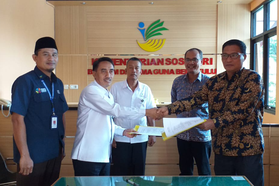 MoU BRSPDM "Dharma Guna" Bengkulu dengan Dinsos Pariaman