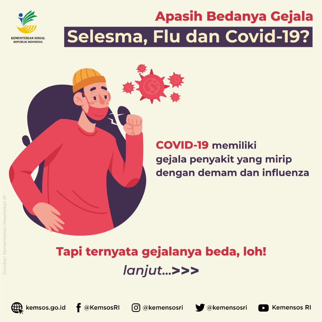 Apa Bedanya Gejala Selesma, Flu, dan COVID-19?