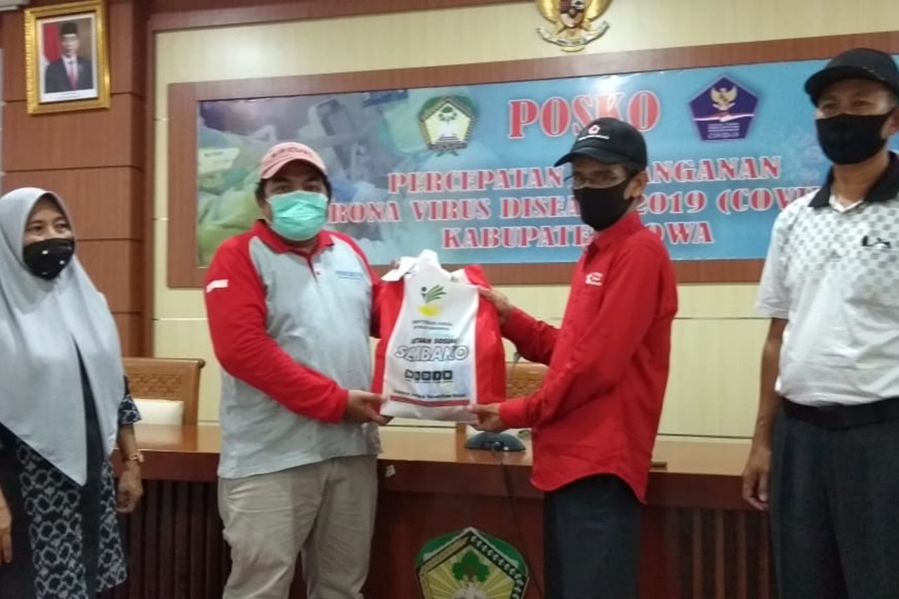 239 Paket Sembako Kemensos Sasar Penyandang Disabilitas Fisik Gowa