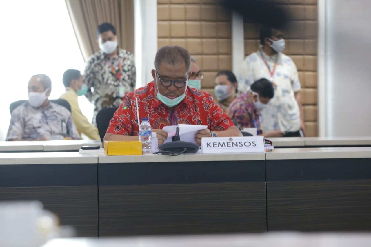 Sekjen Kemensos Hadiri Rapat Koordinasi Tingkat Menteri