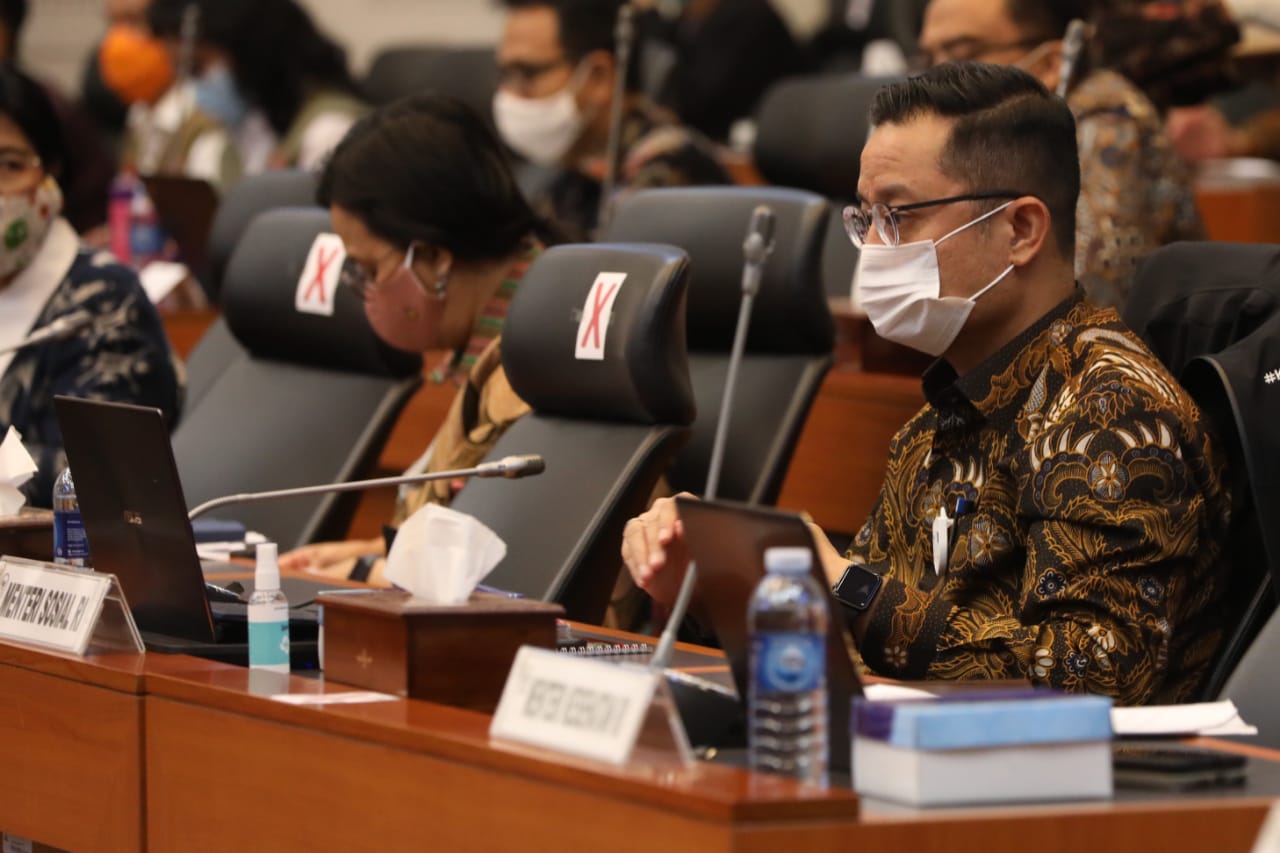 Mensos Hadiri Rapat Kerja Pembahasan Laporan Realisasi Pelaksanaan APBN 2020