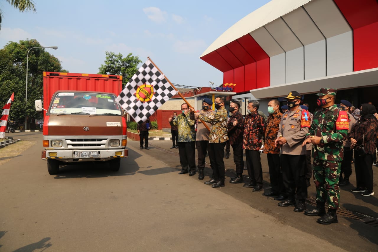 Wujud Terima Kasih, Kemensos Salurkan Sembako untuk KBPP Polri