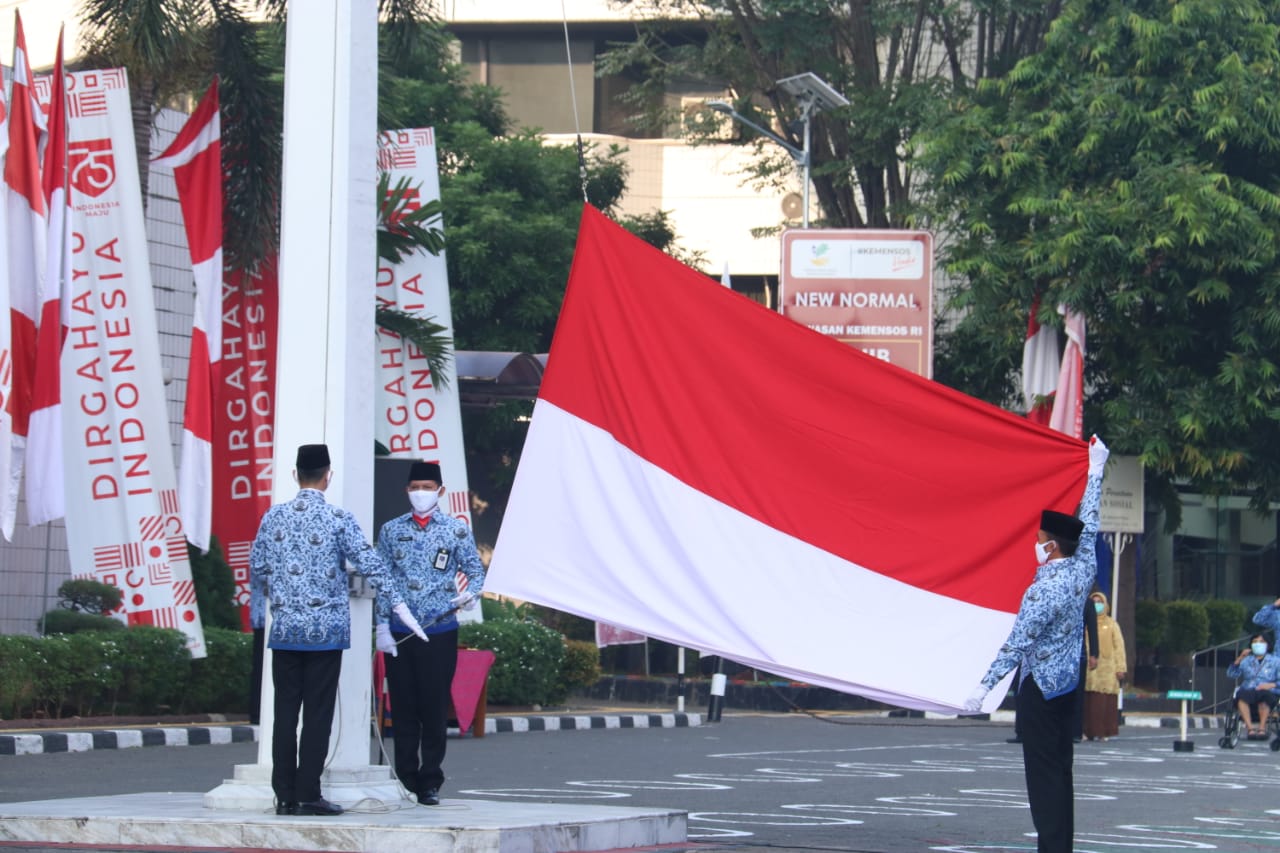 Semarak HUT RI ke-75 di Kementerian Sosial