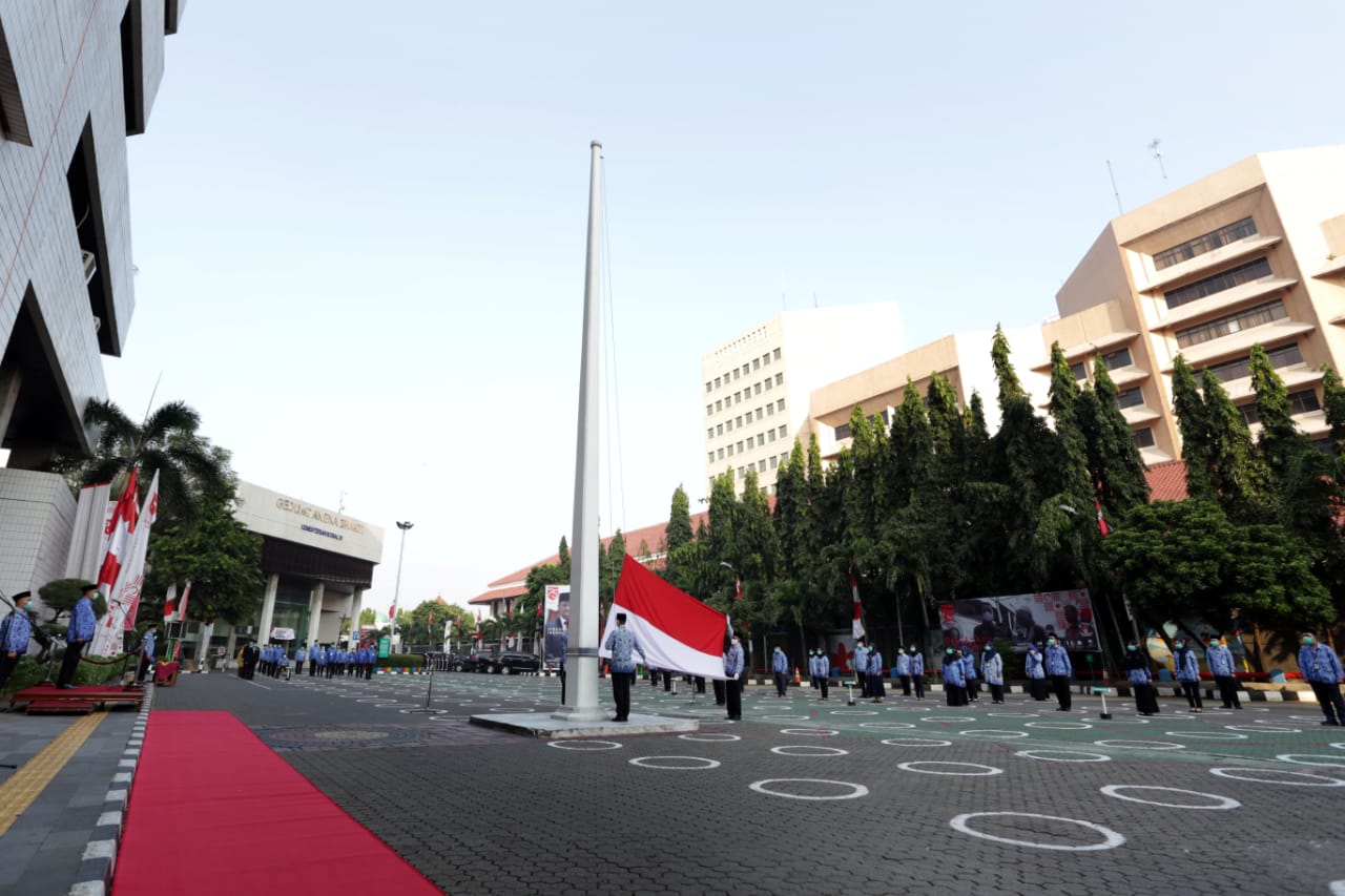 Kemensos Gelar dan Ikuti Rangkaian Upacara HUT Kemerdekaan RI ke-75