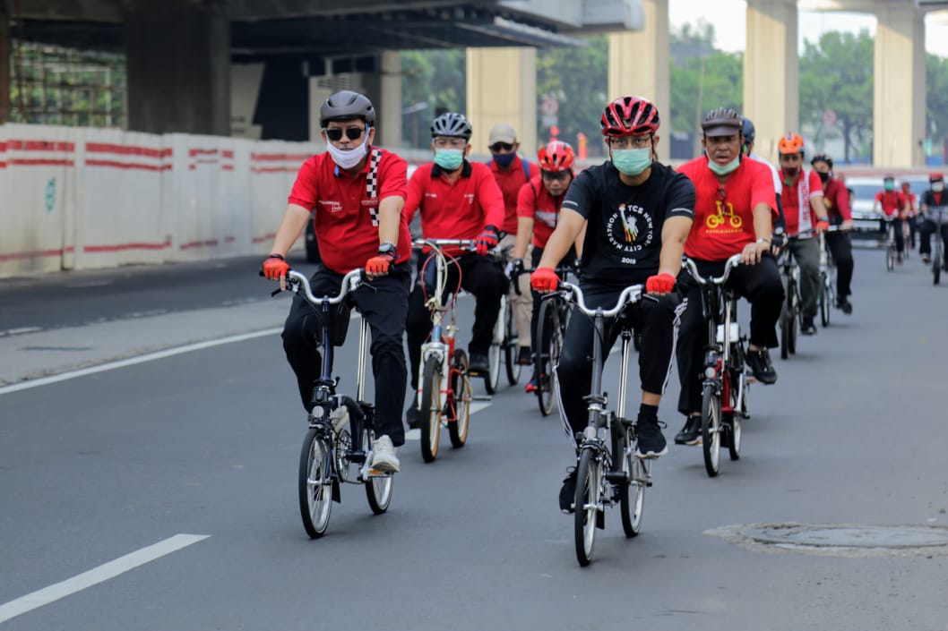 Sepeda Santai Sambut HUT Kemerdekaan RI ke-75