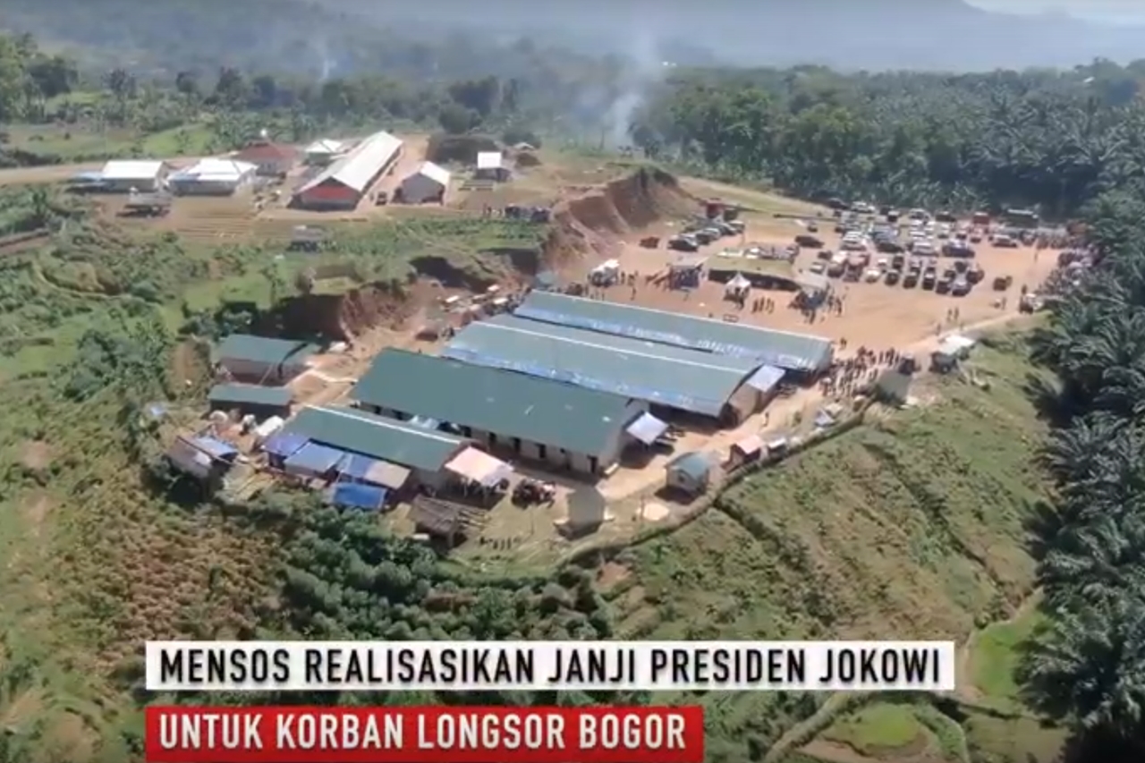 Mensos Realisasikan Janji Presiden Jokowi untuk Korban Longsor Bogor