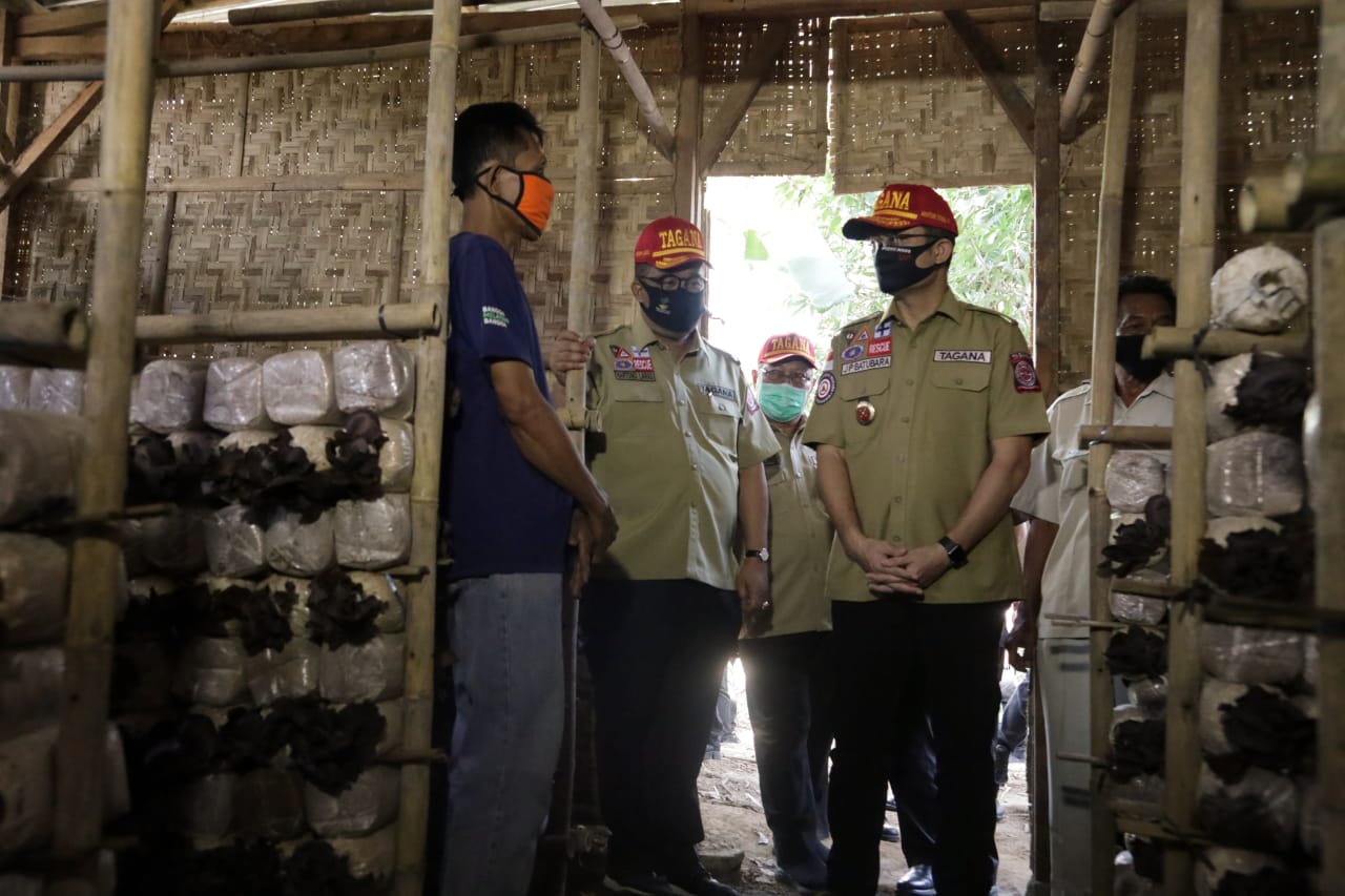 Mensos Tengok Seorang Peserta KUBE di Yogyakarta