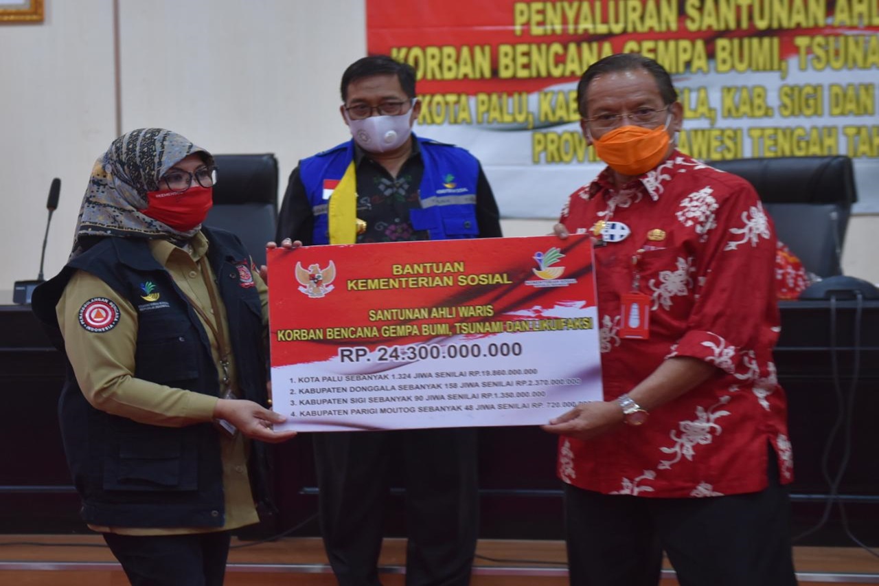 Ministry of Social Affairs Completes 24.3 Billion Heirs Compensation for Central Sulawesi Tsunami Victims