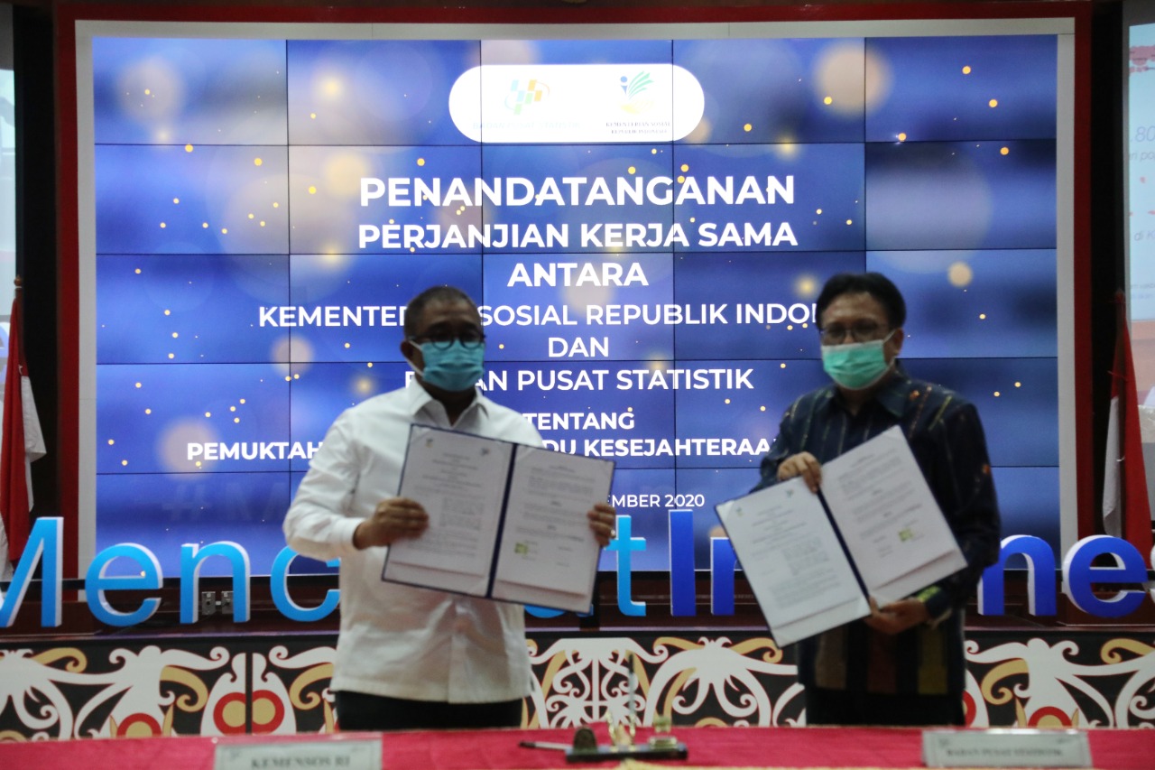 Kerja Sama Kemensos dan BPS Terkait Pemutakhiran DTKS Tahun 2021