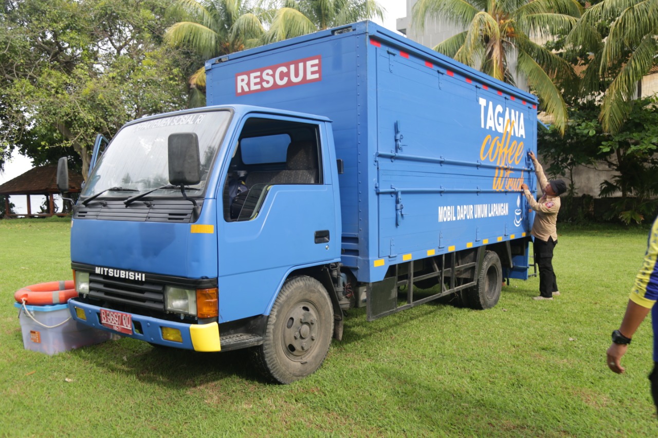 Tagana Sulap Mobil Dapur Umum Lapangan