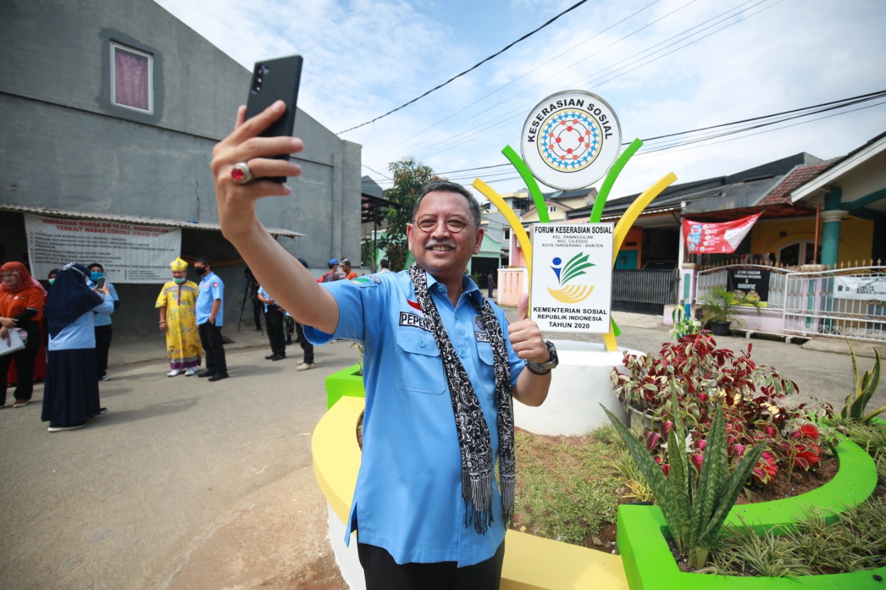 Peresmian Tugu Keserasian Sosial di Ciledug