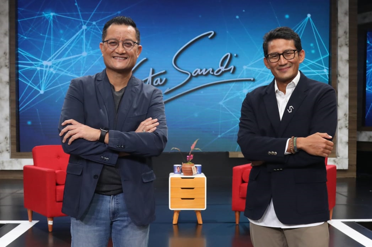 The Indonesian Minister of Social Affairs in the "Kata Sandi" Talkshow