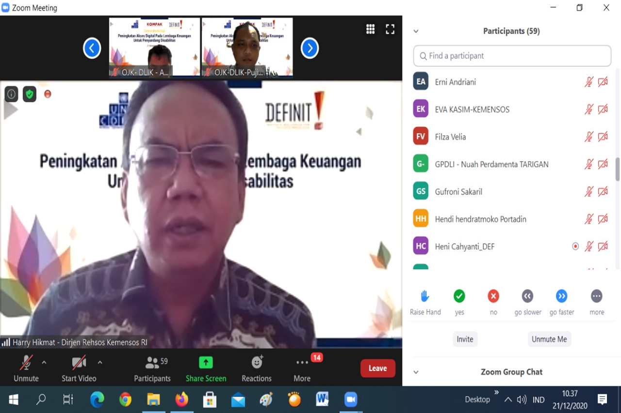 Kemensos Tingkatkan Digitalisasi dan Inklusi Keuangan PD