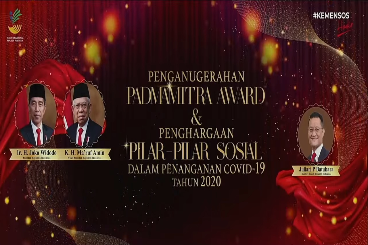 Penganugerahan Padmamitra Award dan Penghargaan Pilar-Pilar Sosial dalam Penanganan COVID-19