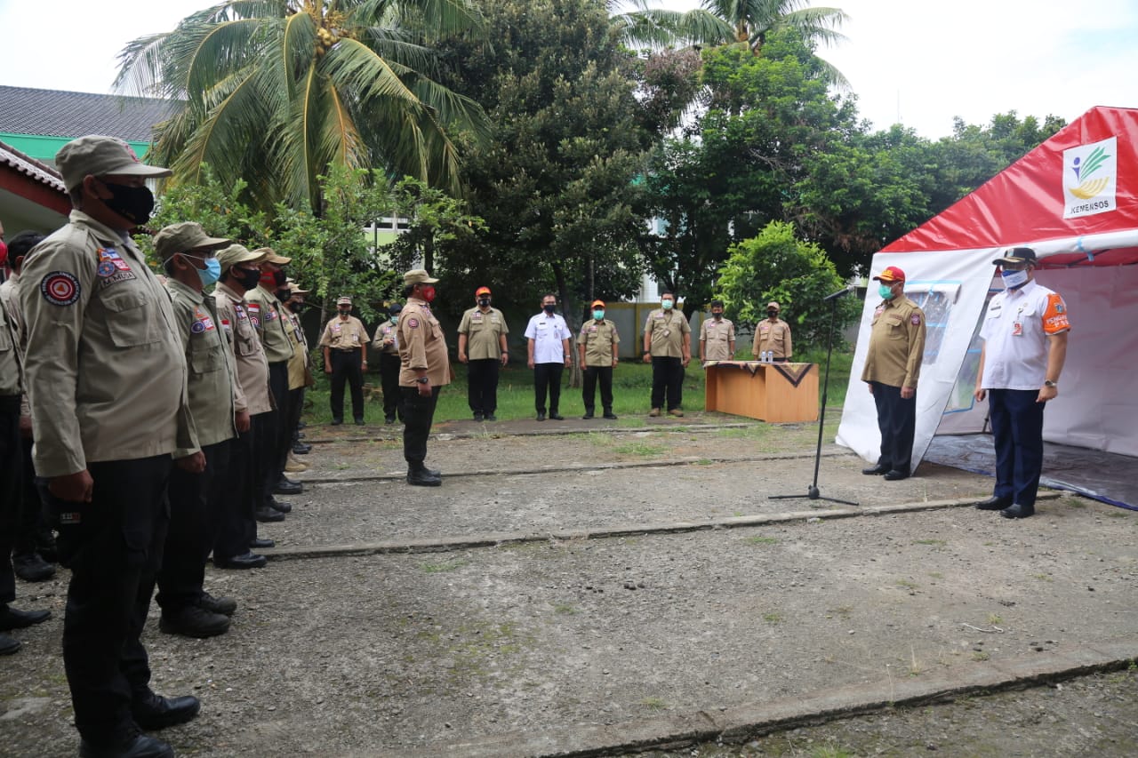 Kemensos Gelar Apel Kesiapsiagaan dan Pasok Kebutuhan Logistik