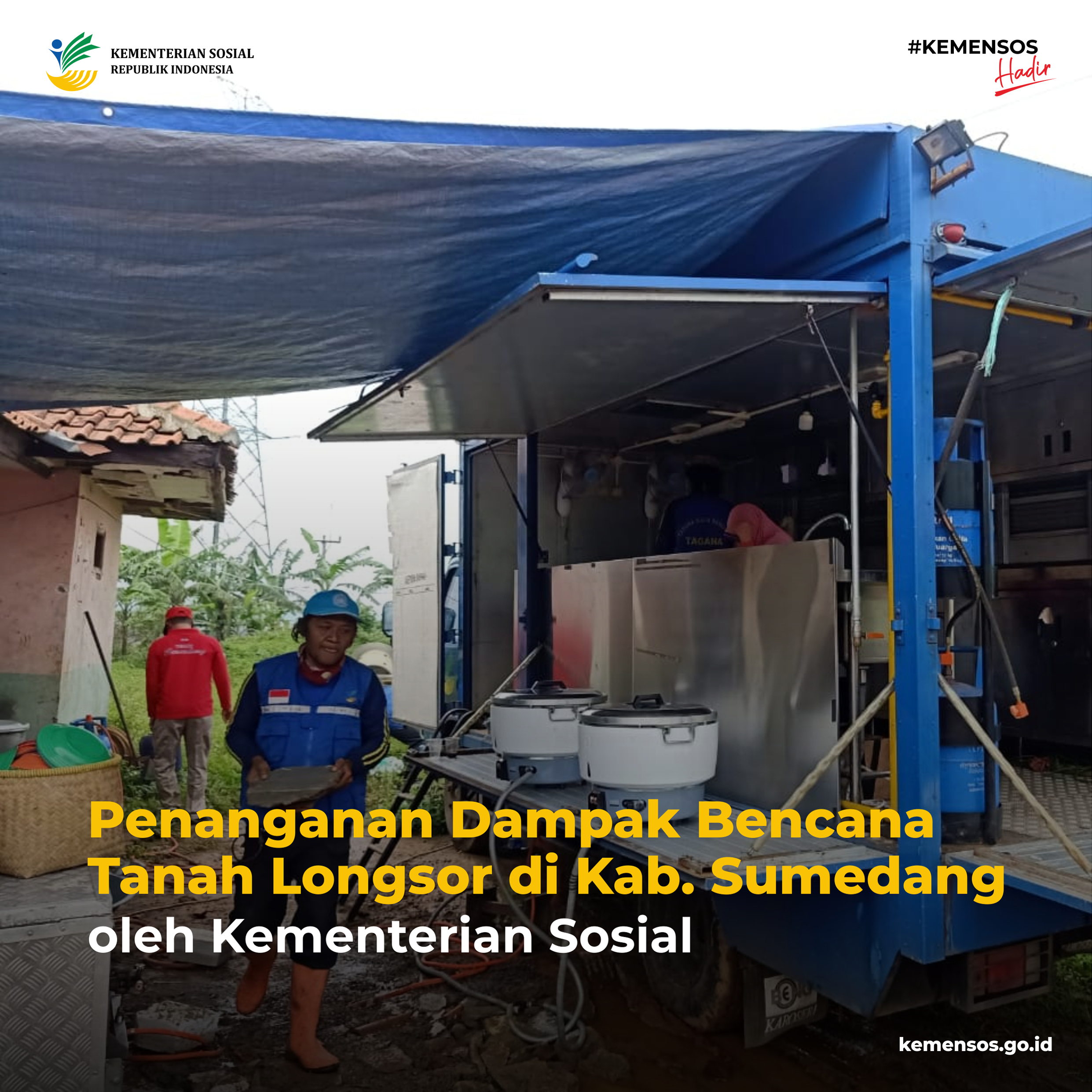 Penanganan Dampak Bencana Tanah Longsor di Sumedang, Jawa Barat