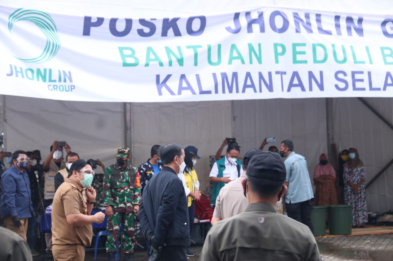 Presiden RI Kunjungi Kalsel, Sapa Pengungsi Korban Banjir dan Serahkan Bantuan