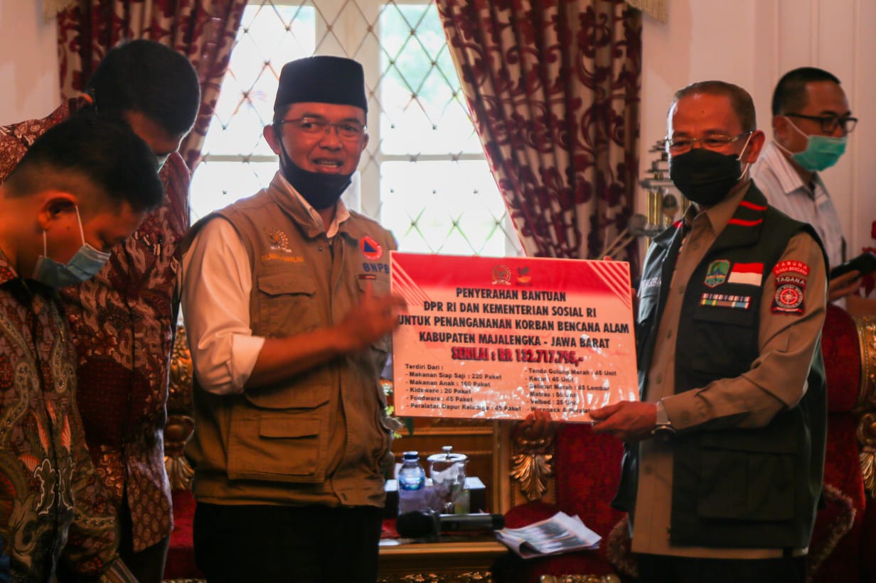 Pastikan Kesiapsiagaan dan Penanganan Bencana di Majalengka, Komisi VIII DPR RI Lakukan Kunsfik