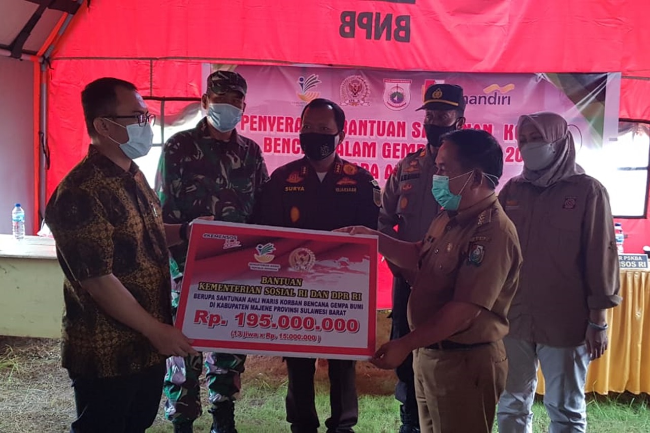 Commission VIII DPR RI Monitors the Distribution of Compensation for the Heirs of the West Sulawesi Earthquake