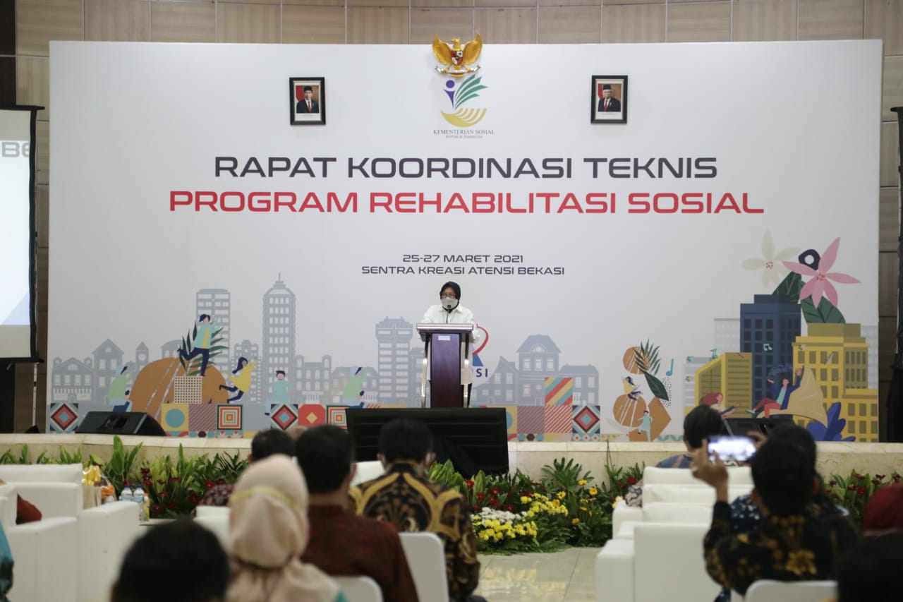 Buka Rakornis Ditjen Rehsos 2021, Mensos: Perkuat Integrasi dan Perbanyak Inovasi