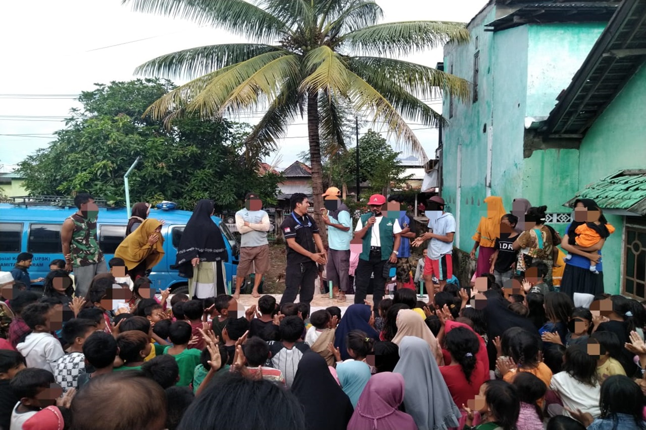 Kemensos Berikan Layanan Dukungan Psikososial bagi Anak Korban Bencana Banjir Bima