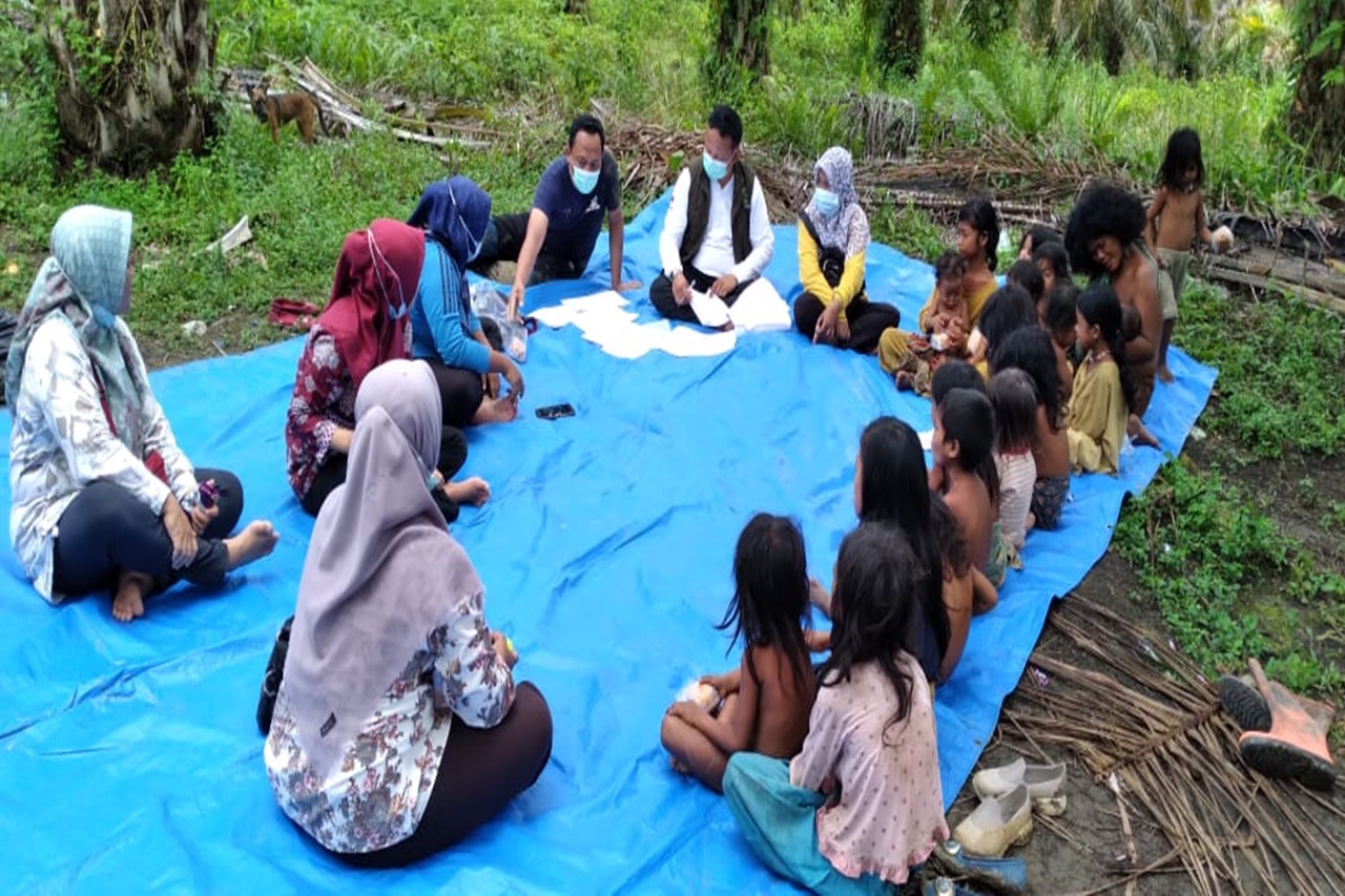 Kemensos Jangkau Anak KAT di Kecamatan Air Hitam, Sarolangun