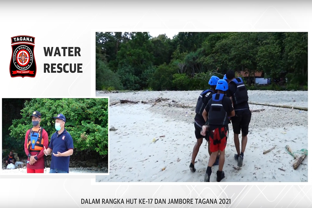 Basarnas Examines Tagana's Swimming Ability for Water Rescue