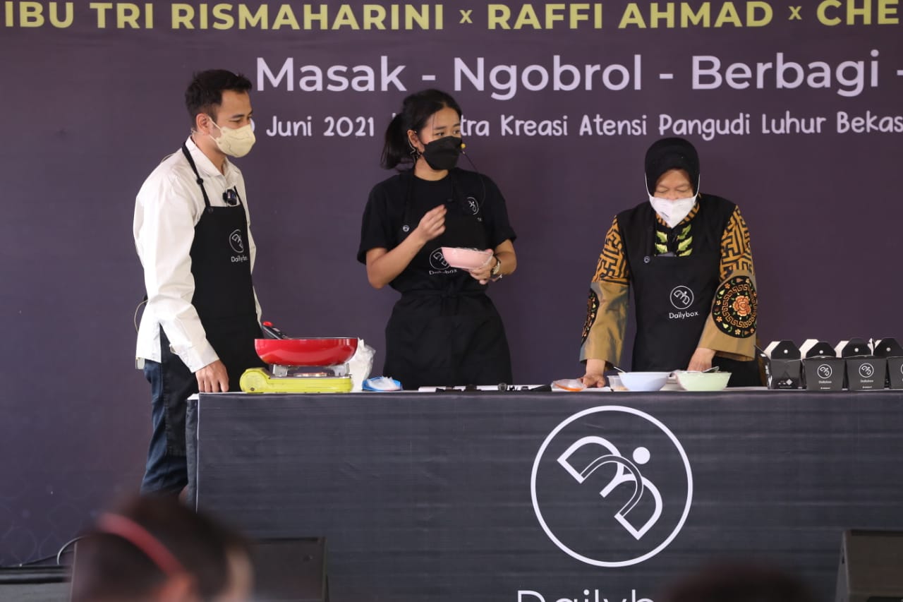 Siang Ini, Bu Risma Demo Masak Bersama Chef Renatta, Awas Ada Raffi Ahmad Ikutan Kepo!