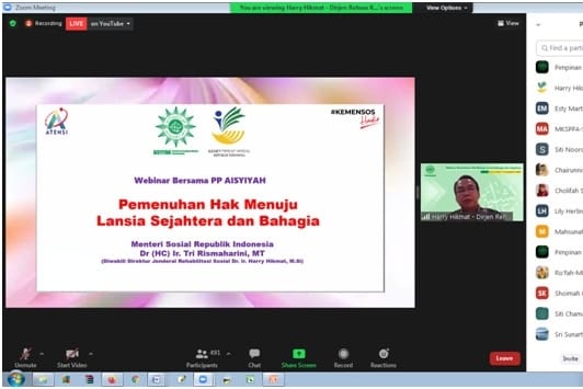 Jejaring Sampai Akar Rumput, Kemensos Yakin Aisyiyah Bisa Akselerasi Pemenuhan Hak Lansia