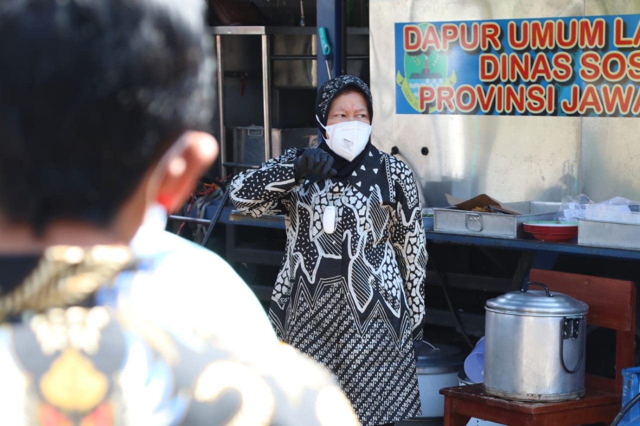 Mensos Pastikan Layanan Dapur Umum Siap Dukung Kebijakan Penguatan PPKM Darurat