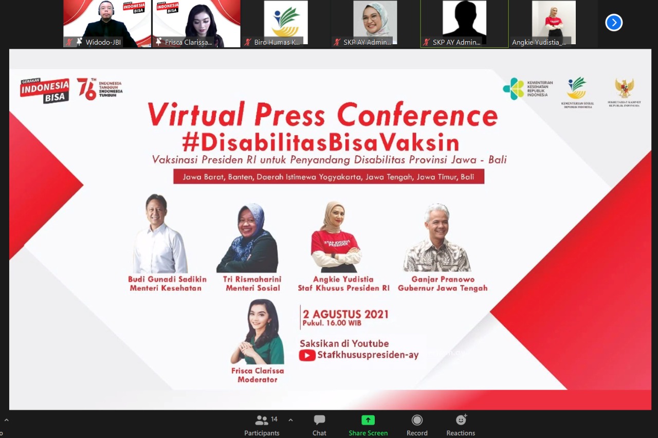 Dukung Percepatan Vaksinasi Penyandang Disabilitas, Kemensos Lakukan Pendataan Hingga Pendampingan