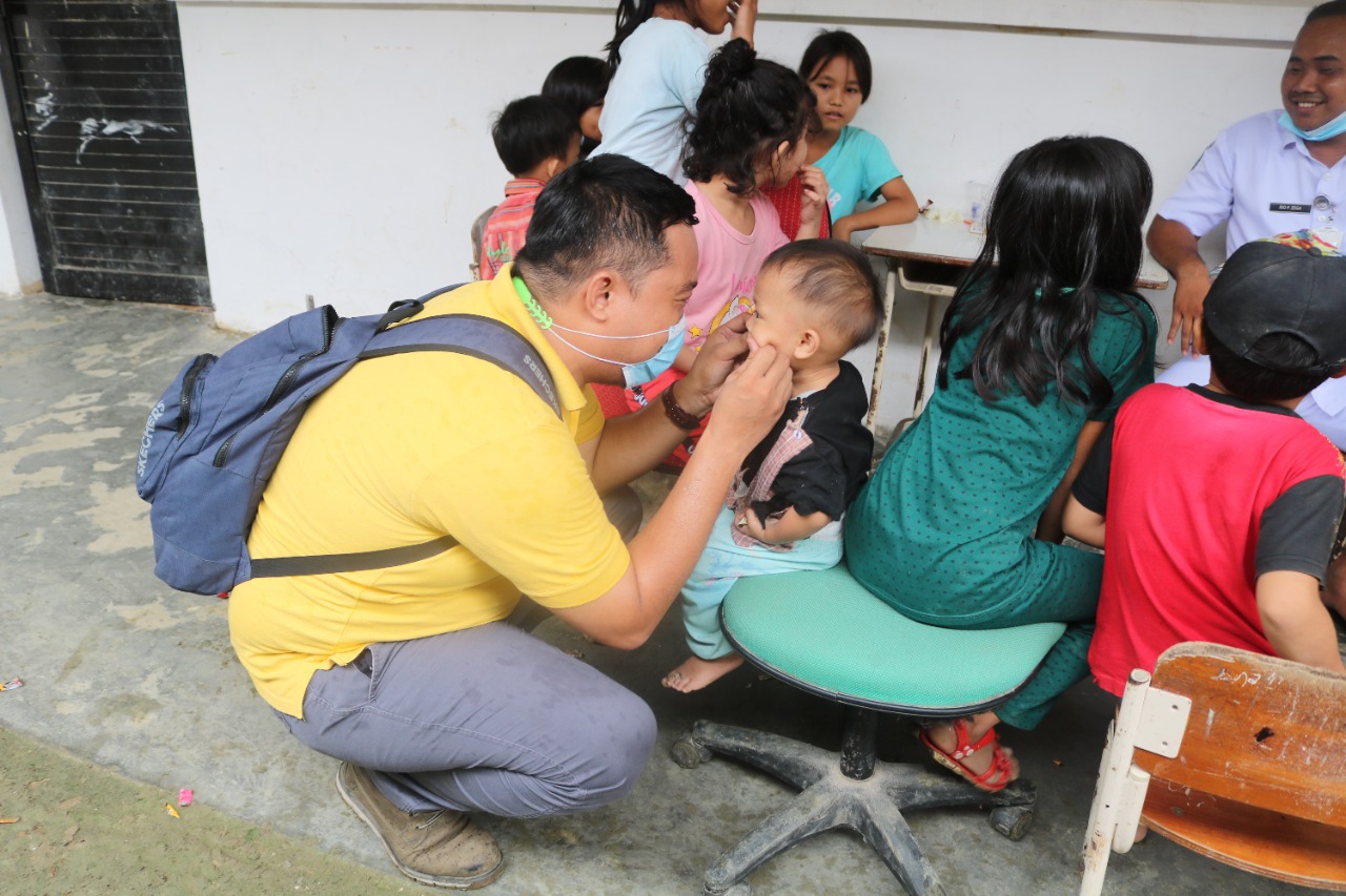 Antar Obat dan Hibur Anak Pengungsi, Balai Karya "Bahagia" Kembali Kunjungi Pos Pengungsian