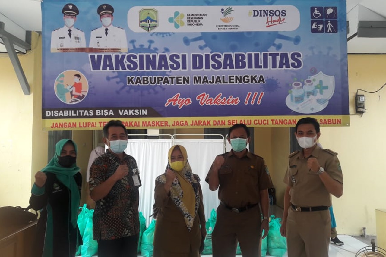 Kemensos Hadir Dukung Vaksinasi bagi Penyandang Disabilitas di Majalengka