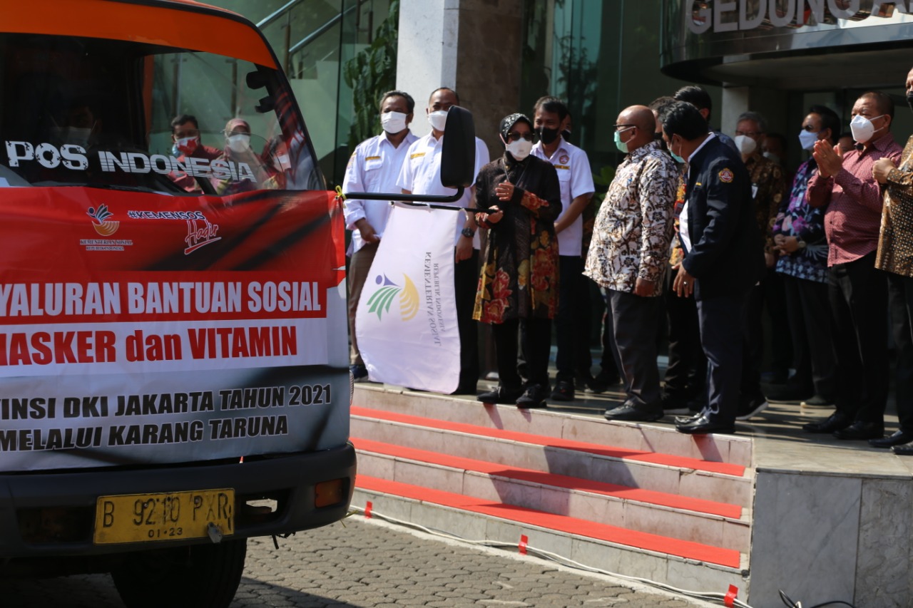 Pelepasan Penyaluran Bantuan Masker dan Vitamin