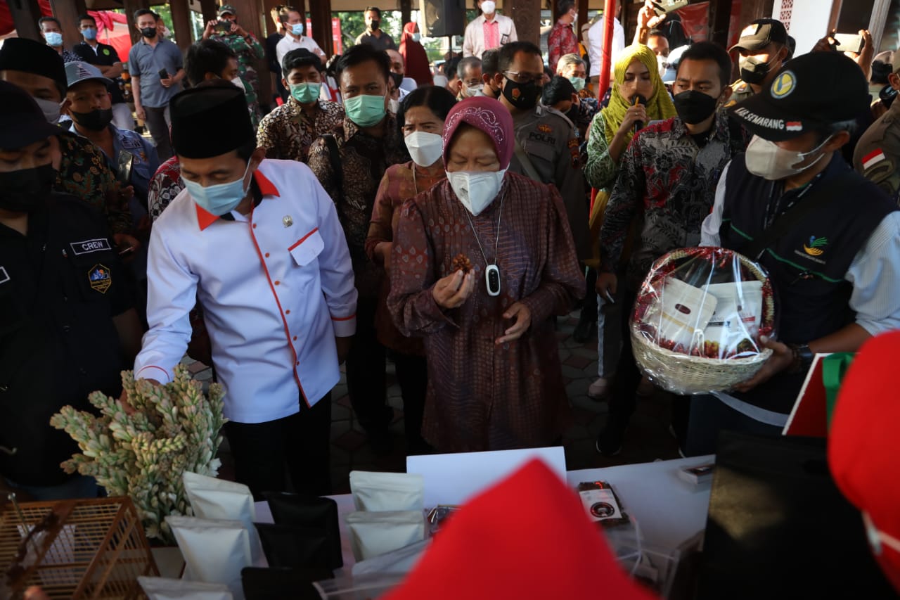 Social Minister Distributed Social Assistance in Semarang Regency