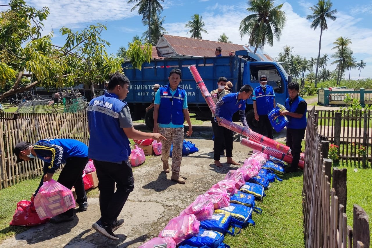 Quick Action, MOSA Activates Tagana and Sends Aid for Earthquake Survivors in Bali