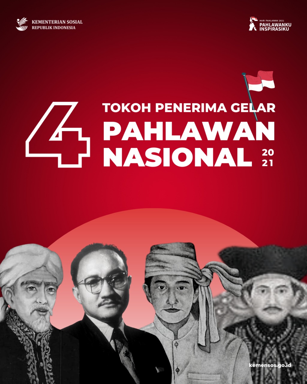 4 Tokoh Penerima Gelar Pahlawan Nasional 2021