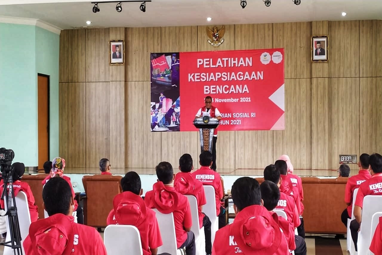 Kemensos Latih SDM Unit Pelaksana Teknis dalam Kesiapsiagaan Bencana