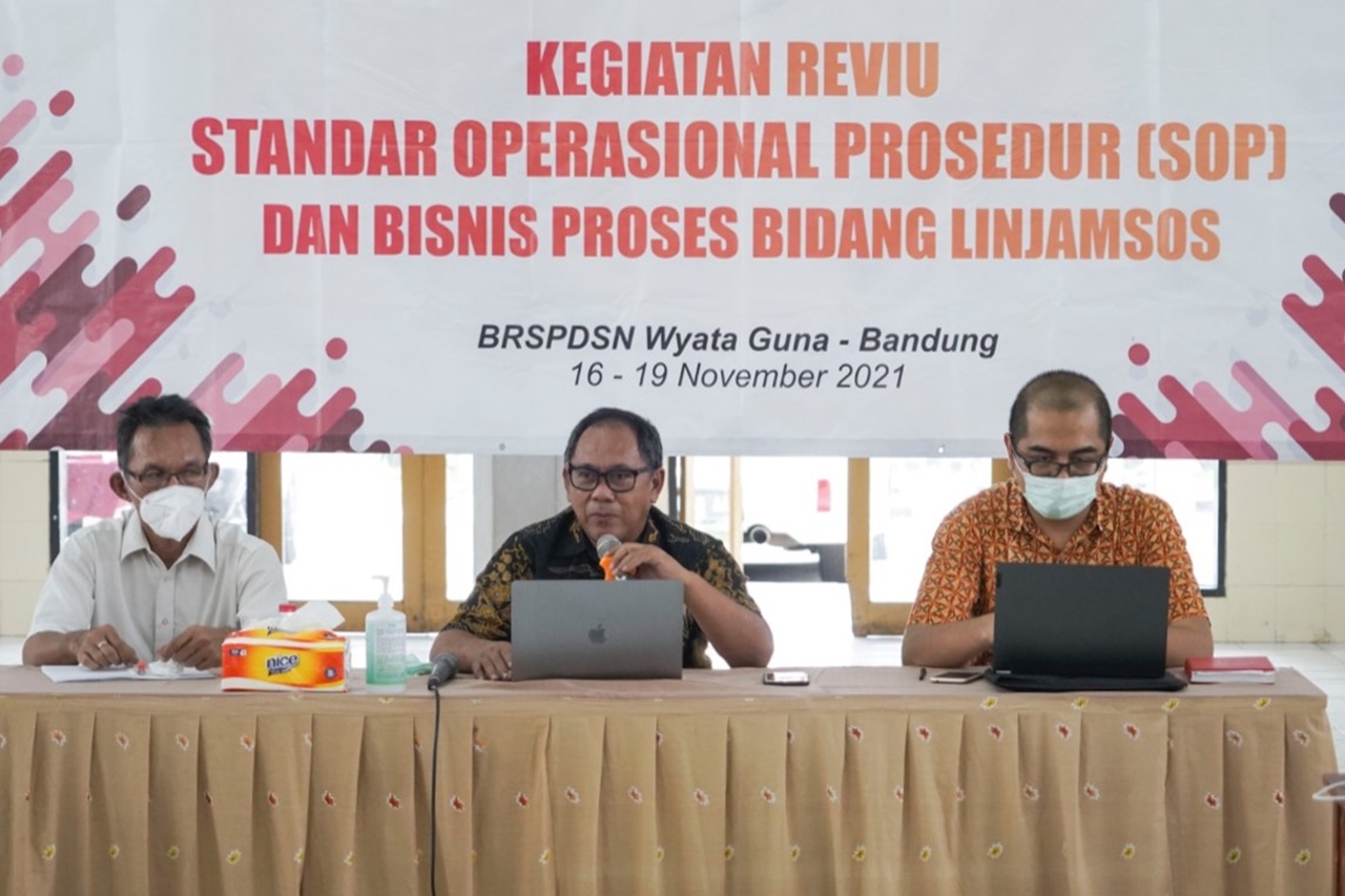 Pelaksanaan Kegiatan Reviu SOP dan Bisnis Proses Bidang Linjamsos